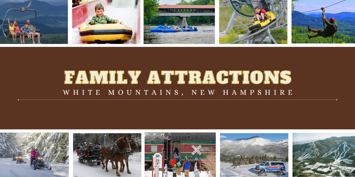 Family attractions in the White Mountains near Attitash Mountain Village