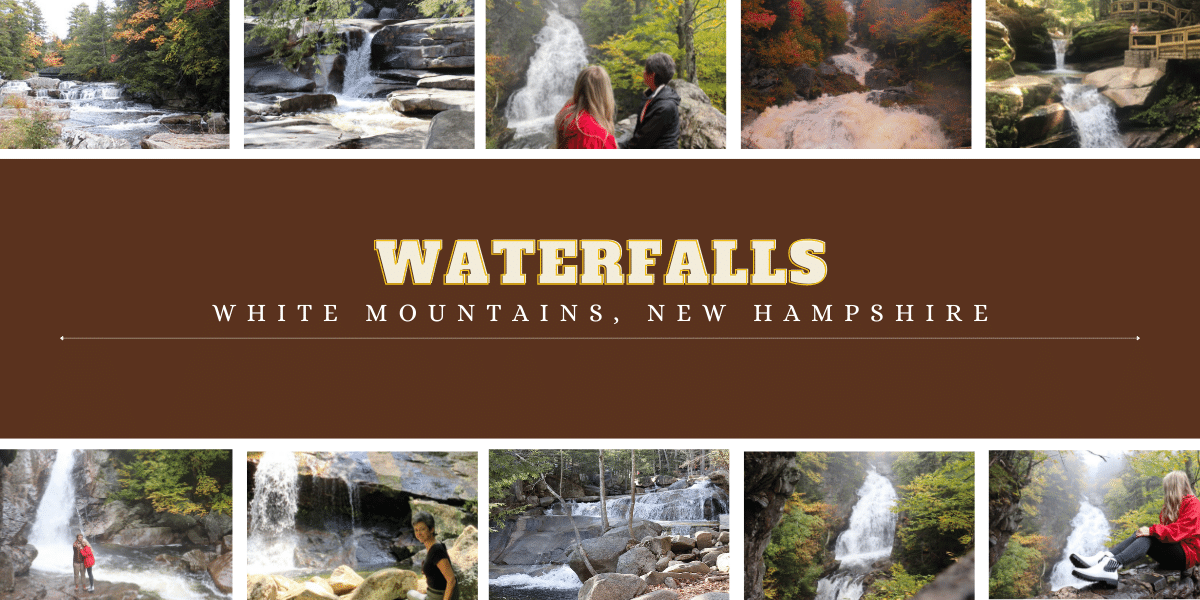Waterfalls in the White Mountains near Attitash Mountain Village