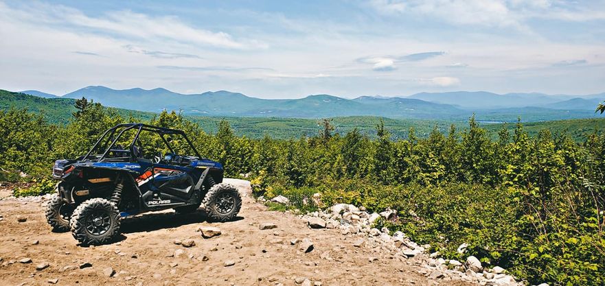 ATV rental with views of the White Mountains, New Hampshire